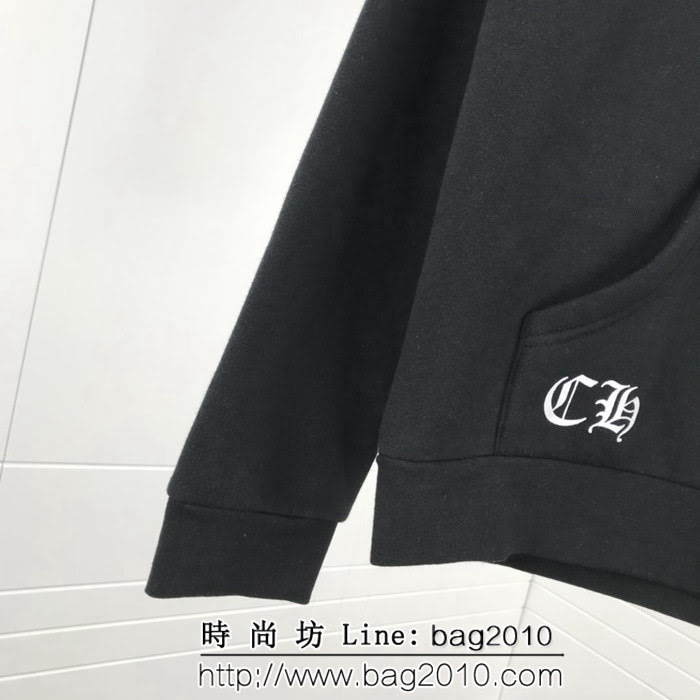 Chrome hearts 克羅心 18ss秋冬新款 梵文印花圖案 加絨加厚連帽衛衣 情侶款 ydi1295